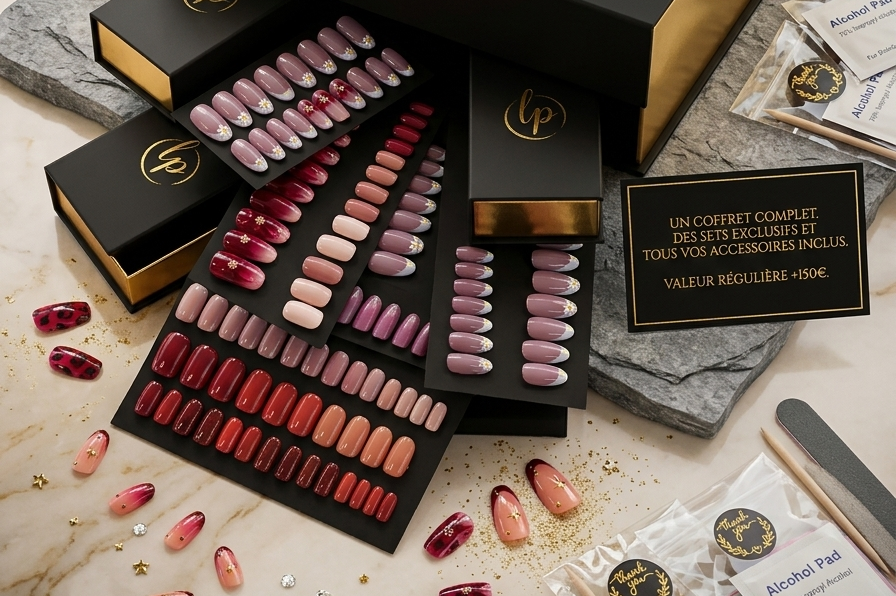 image Mystery Box TanyMena : 6 Coffrets Press-on Nails Haut de Gamme Tany Mena